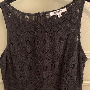 Black lace BB Dakotah Dress size 2. See through back lace detail.